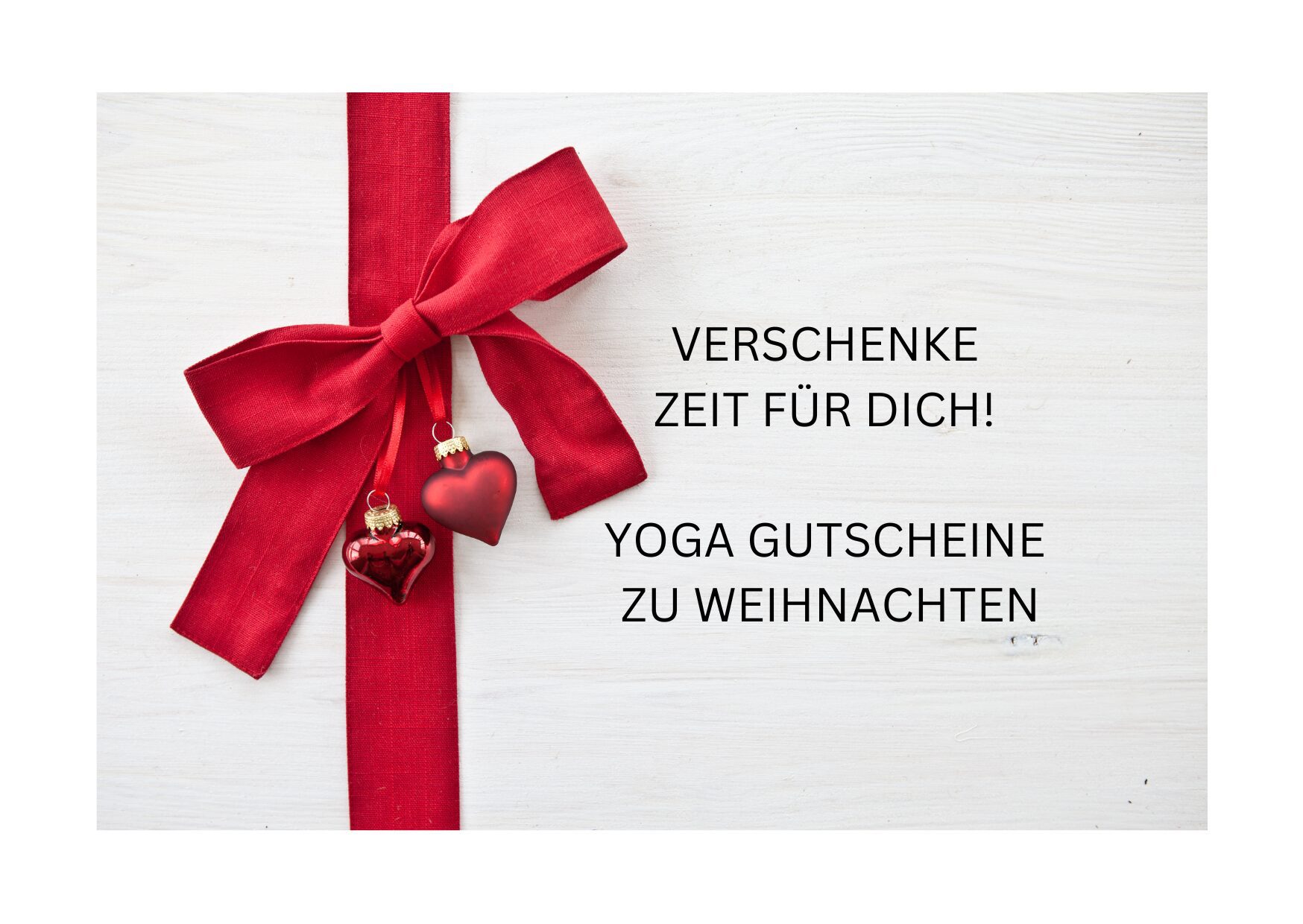 Mehr über den Artikel erfahren Verschenke ZEIT für DICH – YOGA Gutscheine zu Weihnachten